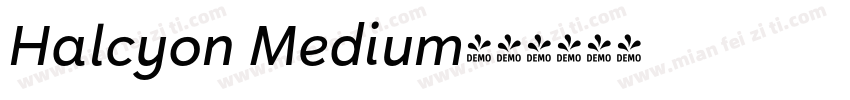 Halcyon Medium字体转换